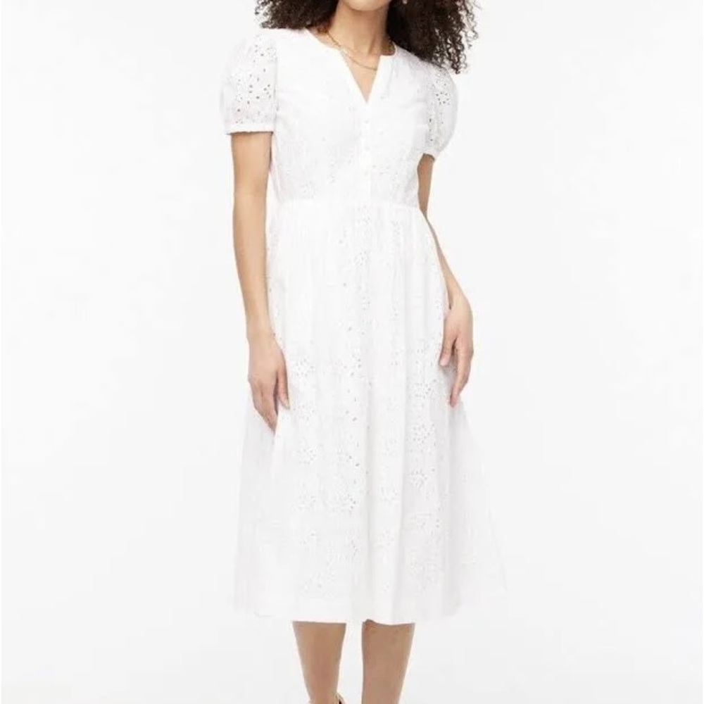 NWT J Crew Eyelet Dress